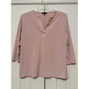 Banana Republic Blush Pink Tunic Blouse, Size L
